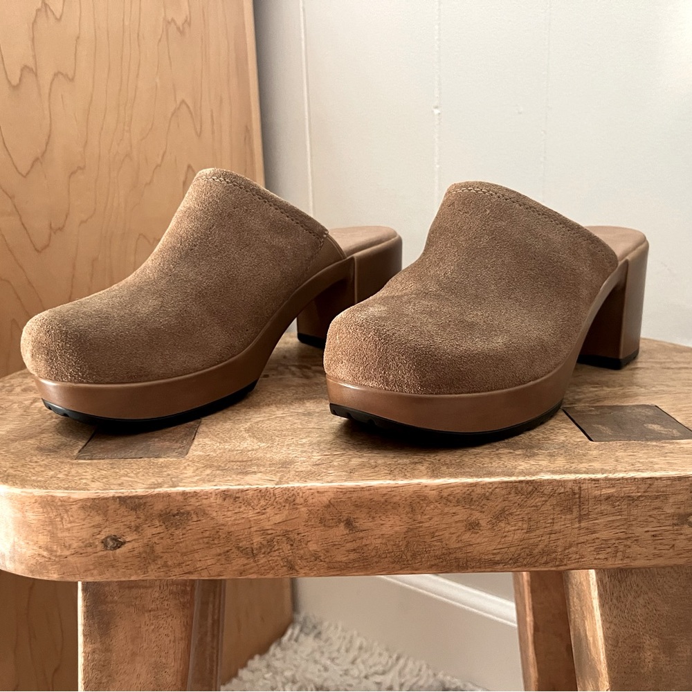 Crown Vintage Suede Clog Mules